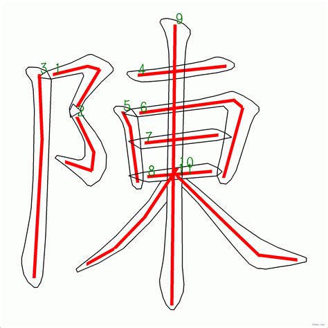 陳字筆劃